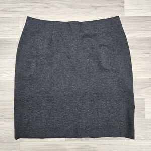 J. Jill Womens Gray Stretch Knee Length Pencil Skirt Medium Pull On